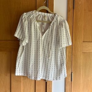 Madewell lightweight billowy blouse. NWT. Size XL